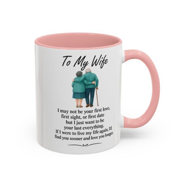Romantic Accent Coffee Mug for Couples - "To My Wife" Gift - Image 6