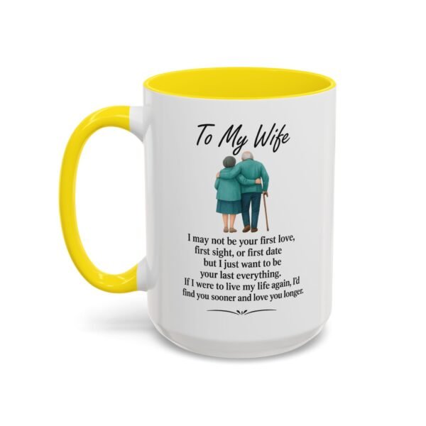 Romantic Accent Coffee Mug for Couples - "To My Wife" Gift - Image 44