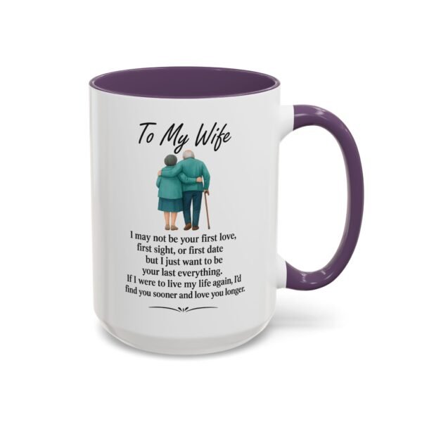 Romantic Accent Coffee Mug for Couples - "To My Wife" Gift - Image 39