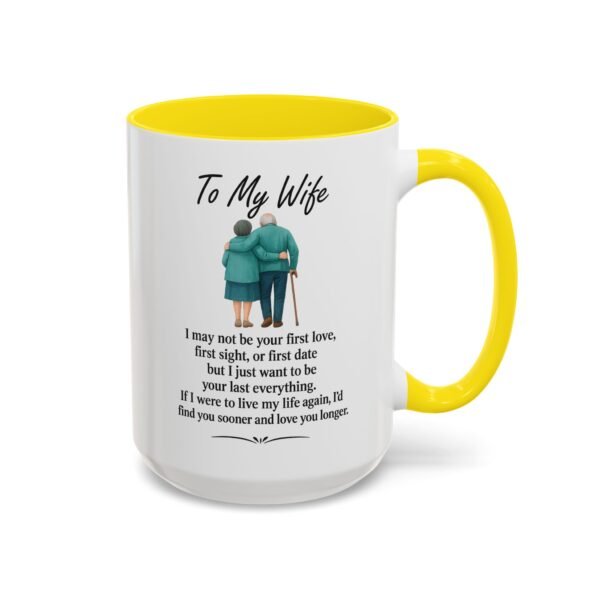 Romantic Accent Coffee Mug for Couples - "To My Wife" Gift - Image 43
