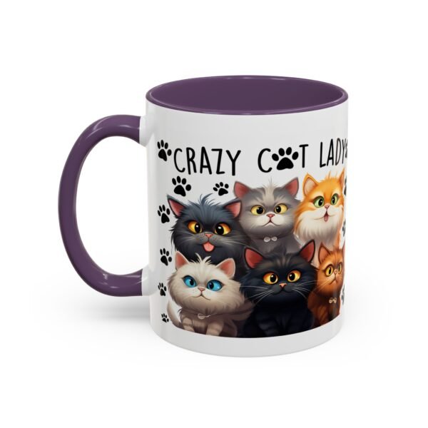 Crazy Cat Lady Coffee Mug - Fun Cat Design - Perfect Gift for Cat Lovers - Image 47