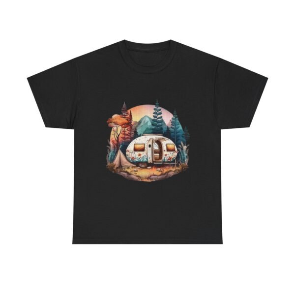 Vintage Camper Graphic Unisex Heavy Cotton Tee - Image 5