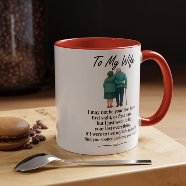 Romantic Accent Coffee Mug for Couples - "To My Wife" Gift - Image 11