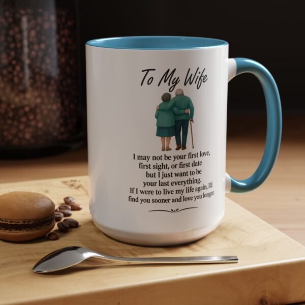 Romantic Accent Coffee Mug for Couples - "To My Wife" Gift - Image 27