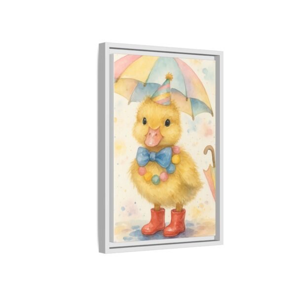 Whimsical Duck Art Print - Framed Matte Canvas, Colorful Decor for Kids' Rooms - Image 10