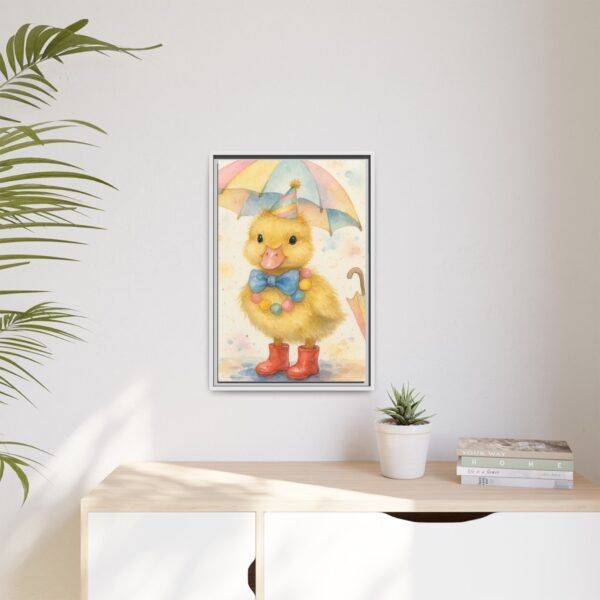 Whimsical Duck Art Print - Framed Matte Canvas, Colorful Decor for Kids' Rooms - Image 23