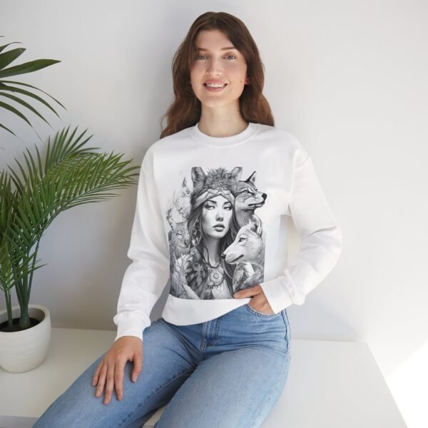 Wild Spirit Unisex Heavy Blend™ Crewneck Sweatshirt - Nature Inspired Art