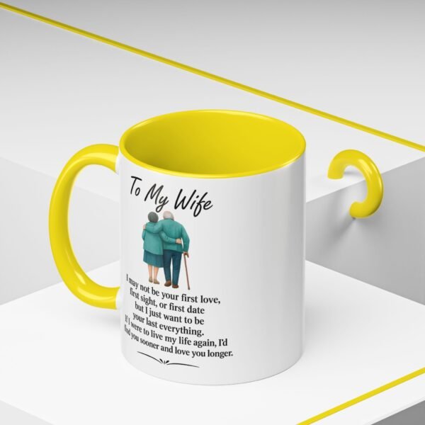 Romantic Accent Coffee Mug for Couples - "To My Wife" Gift - Image 35