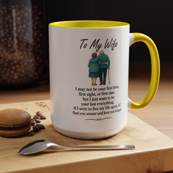 Romantic Accent Coffee Mug for Couples - "To My Wife" Gift - Image 45