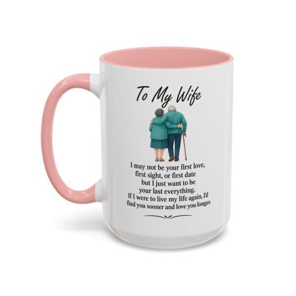 Romantic Accent Coffee Mug for Couples - "To My Wife" Gift - Image 20