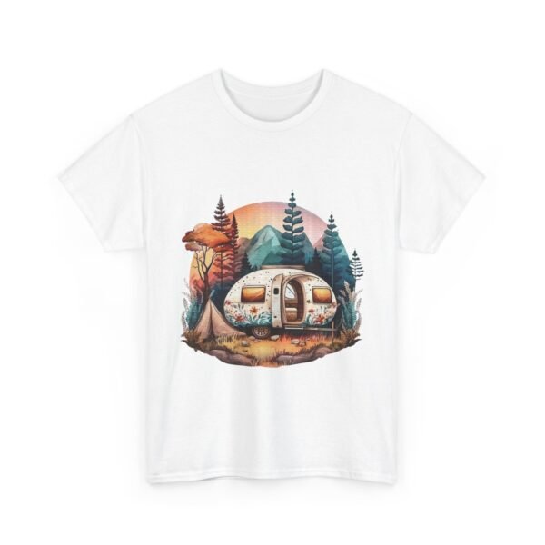 Vintage Camper Graphic Unisex Heavy Cotton Tee - Image 3