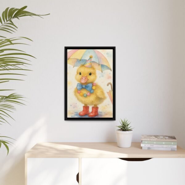 Whimsical Duck Art Print - Framed Matte Canvas, Colorful Decor for Kids' Rooms - Image 15