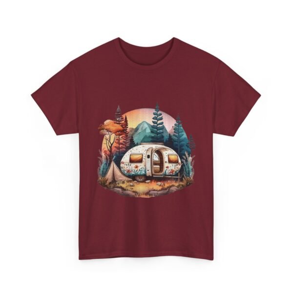 Vintage Camper Graphic Unisex Heavy Cotton Tee - Image 35