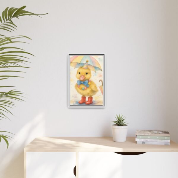 Whimsical Duck Art Print - Framed Matte Canvas, Colorful Decor for Kids' Rooms - Image 11