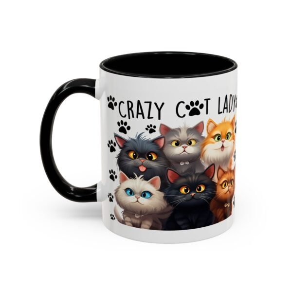Crazy Cat Lady Coffee Mug - Fun Cat Design - Perfect Gift for Cat Lovers - Image 3
