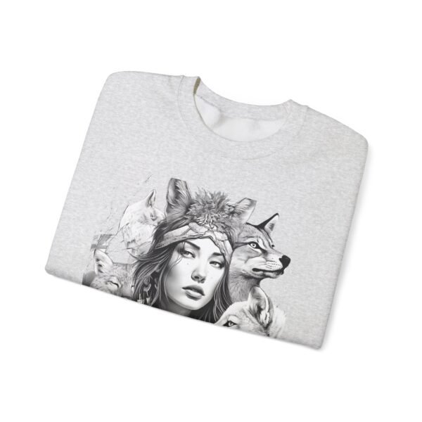 Wild Spirit Unisex Heavy Blend™ Crewneck Sweatshirt - Nature Inspired Art - Image 8