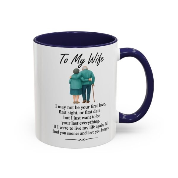 Romantic Accent Coffee Mug for Couples - "To My Wife" Gift - Image 4