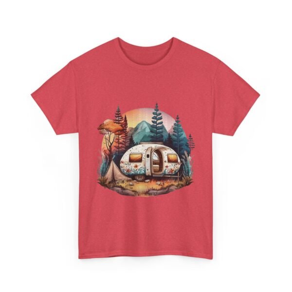 Vintage Camper Graphic Unisex Heavy Cotton Tee - Image 31