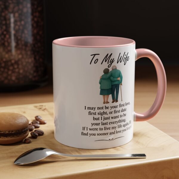 Romantic Accent Coffee Mug for Couples - "To My Wife" Gift - Image 8