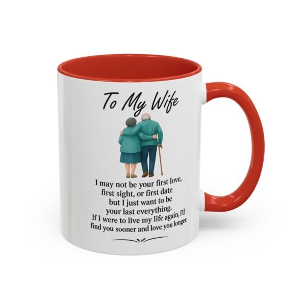 Romantic Accent Coffee Mug for Couples - "To My Wife" Gift - Image 9