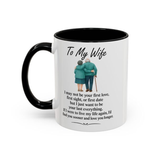 Romantic Accent Coffee Mug for Couples - "To My Wife" Gift - Image 2