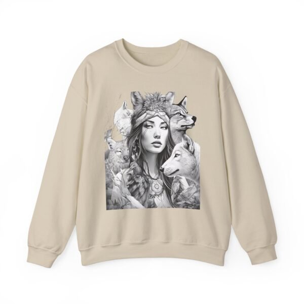 Wild Spirit Unisex Heavy Blend™ Crewneck Sweatshirt - Nature Inspired Art - Image 10