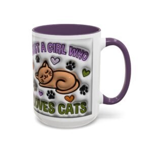 Cat Lover's Accent Mug - Just a Girl Who Loves Cats - Perfect Gift for Pet Owners, Birthday, Cat Appreciation, Home Decor, Coffee [...]