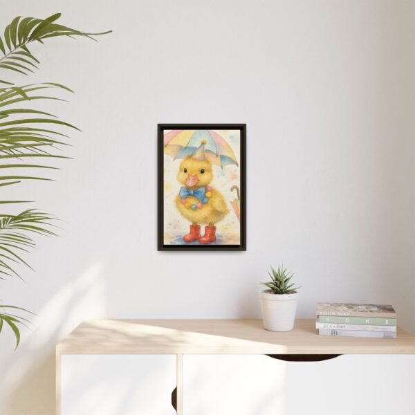 Whimsical Duck Art Print - Framed Matte Canvas, Colorful Decor for Kids' Rooms - Image 7
