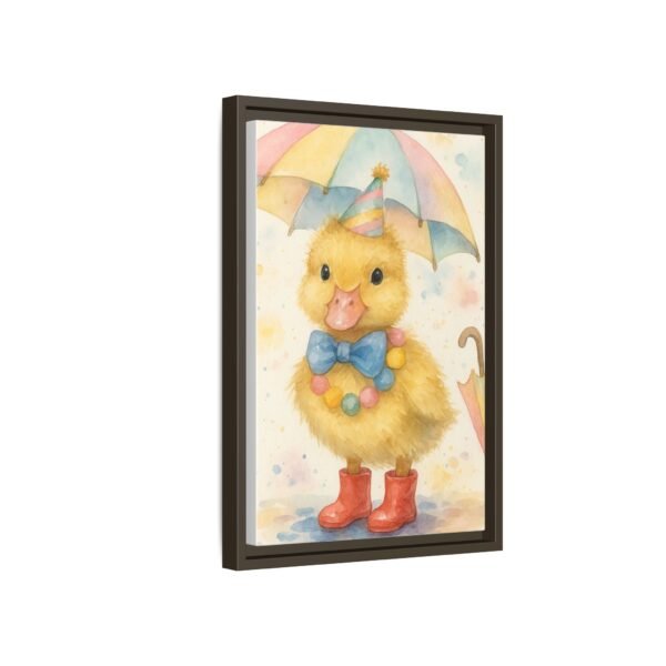 Whimsical Duck Art Print - Framed Matte Canvas, Colorful Decor for Kids' Rooms - Image 6