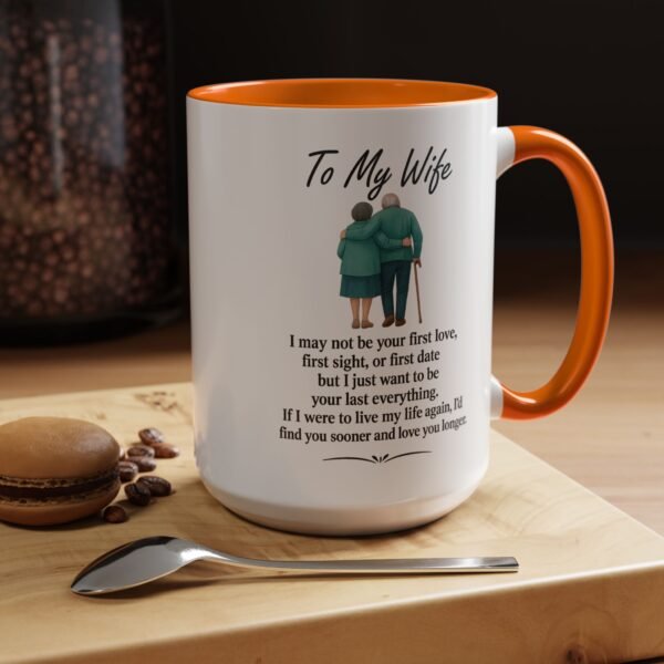 Romantic Accent Coffee Mug for Couples - "To My Wife" Gift - Image 38