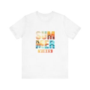 Summer Vibes Unisex Jersey Tee - Perfect for Beach Days & Vacations