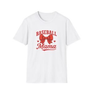 Baseball Mama Unisex Softstyle T-Shirt - Perfect Gift for Sports Moms
