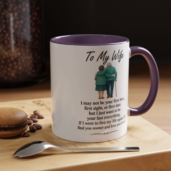 Romantic Accent Coffee Mug for Couples - "To My Wife" Gift - Image 32