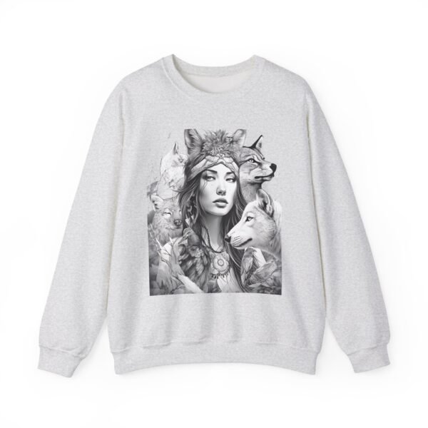 Wild Spirit Unisex Heavy Blend™ Crewneck Sweatshirt - Nature Inspired Art - Image 6