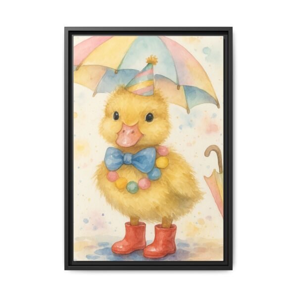 Whimsical Duck Art Print - Framed Matte Canvas, Colorful Decor for Kids' Rooms - Image 13