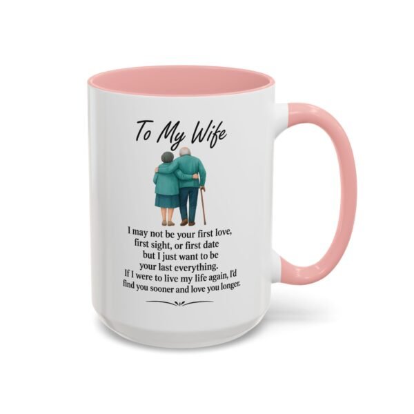 Romantic Accent Coffee Mug for Couples - "To My Wife" Gift - Image 19