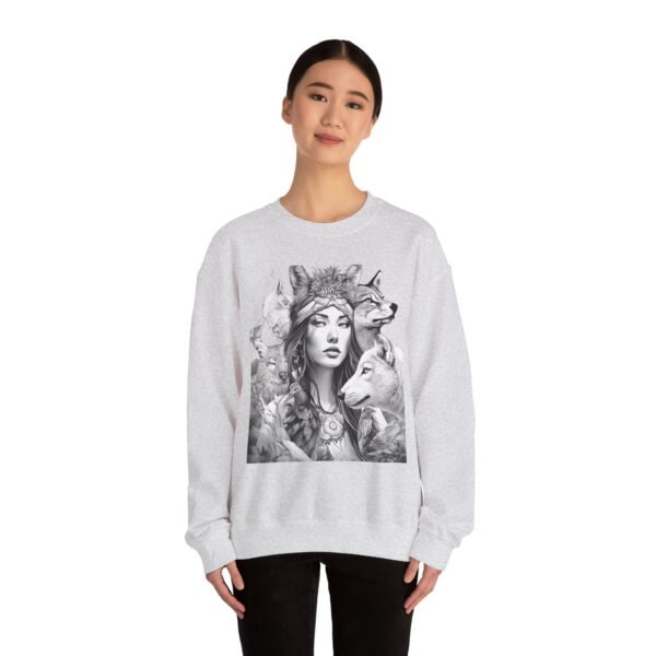 Wild Spirit Unisex Heavy Blend™ Crewneck Sweatshirt - Nature Inspired Art - Image 9