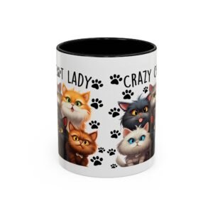 Crazy Cat Lady Coffee Mug - Fun Cat Design - Perfect Gift for Cat Lovers