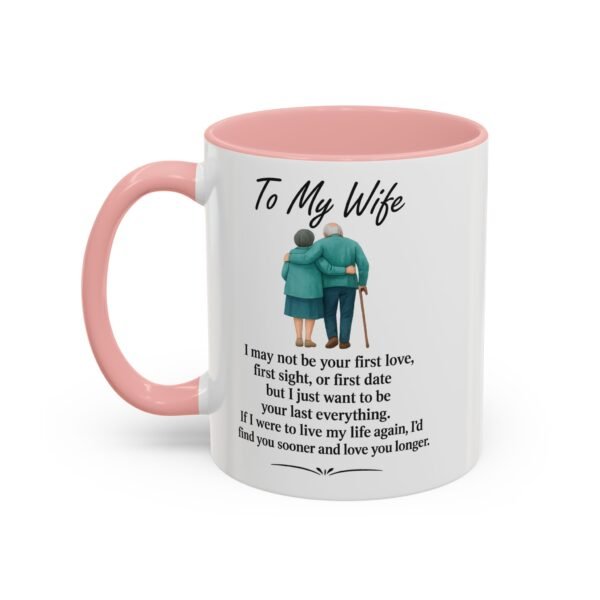 Romantic Accent Coffee Mug for Couples - "To My Wife" Gift - Image 7