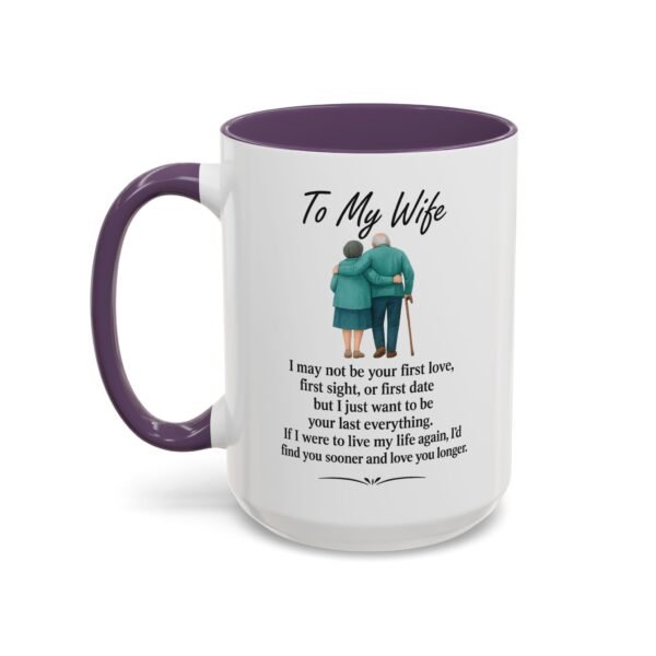 Romantic Accent Coffee Mug for Couples - "To My Wife" Gift - Image 40