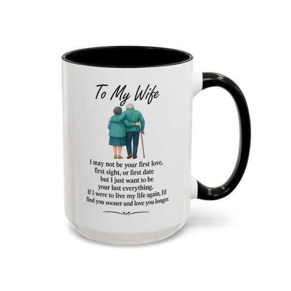 Romantic Accent Coffee Mug for Couples - "To My Wife" Gift - Image 12