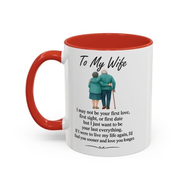 Romantic Accent Coffee Mug for Couples - "To My Wife" Gift - Image 10