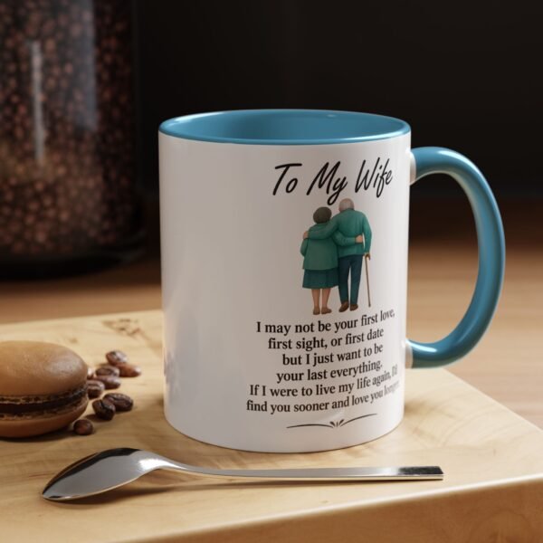 Romantic Accent Coffee Mug for Couples - "To My Wife" Gift - Image 24