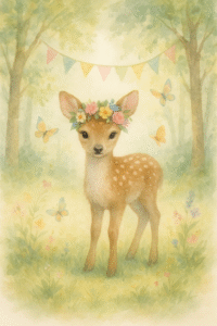 Fawn Watercolor Print