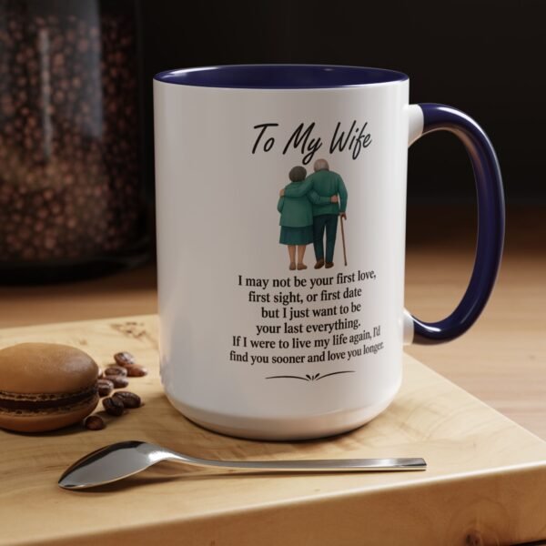 Romantic Accent Coffee Mug for Couples - "To My Wife" Gift - Image 18