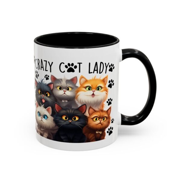 Crazy Cat Lady Coffee Mug - Fun Cat Design - Perfect Gift for Cat Lovers - Image 2