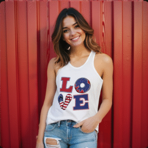 Women's Patriotic Racerback Tank