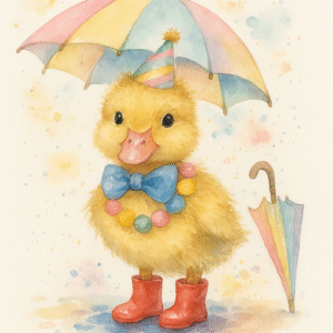 Baby Duckling Watercolor Print